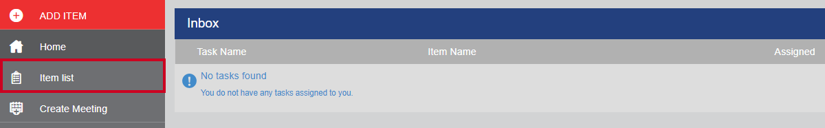 item list
