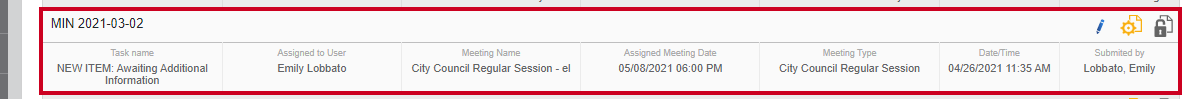 select an item in the item list