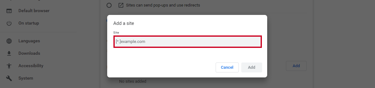 add a website box