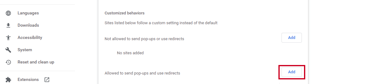 add button