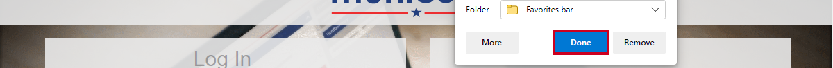 done button