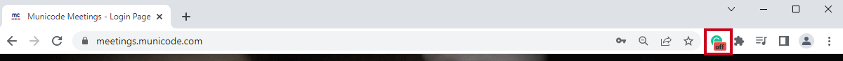 grammarly off icon