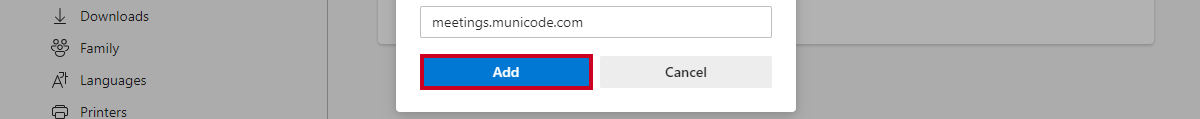 add button