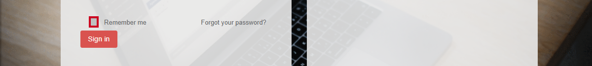 A checkbox labeled Remember me.