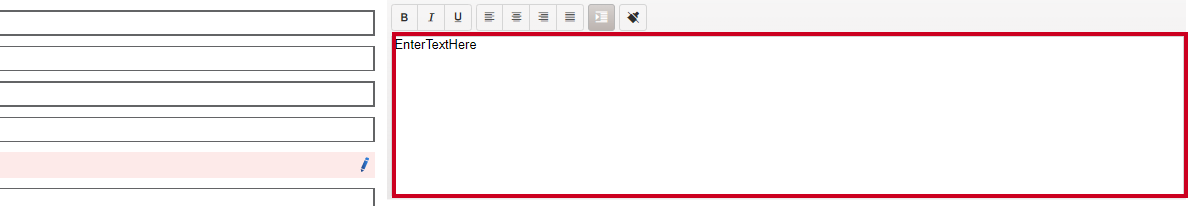 An Agenda content textbox in which you can type or enter text that will appear in the agenda.