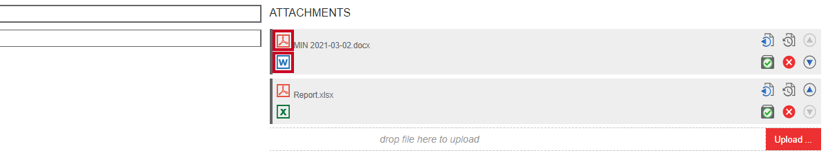 PDF and Microsoft Word document format icons.
