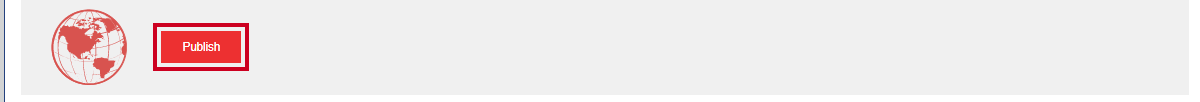 A red, rectangular Publish button.