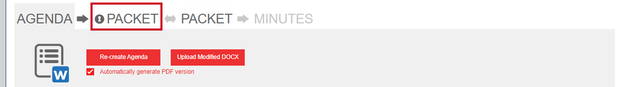The Private Packet tab which is used to create a packet that can only be accessed by logged-in users.