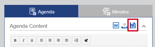A blue-and-white Save button below the Minutes tab.