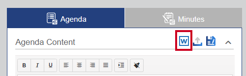A square, blue-and-white Download button below the Minutes tab.
