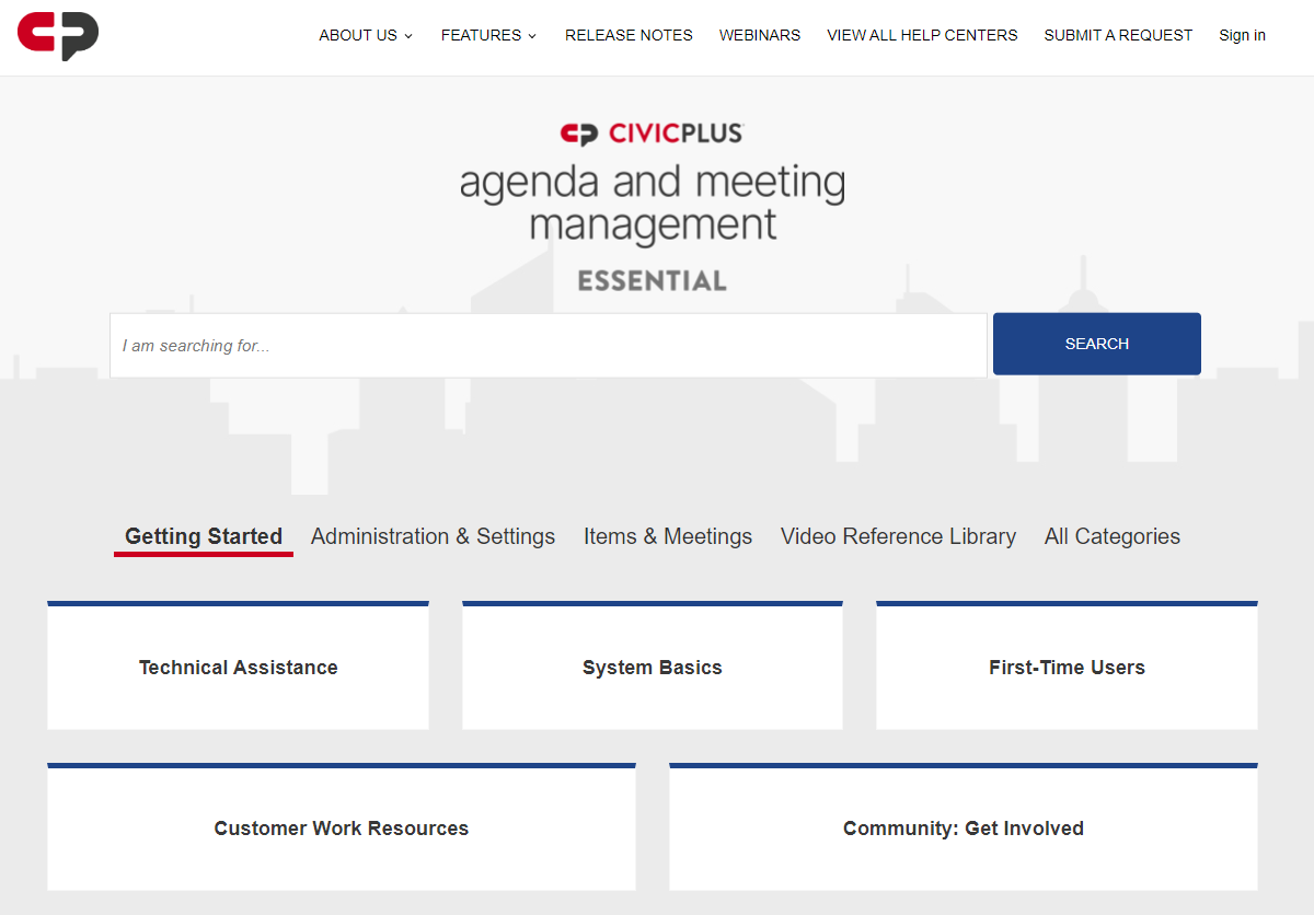 meetings essential help center home page
