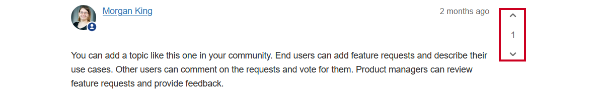 An example recorded vote.