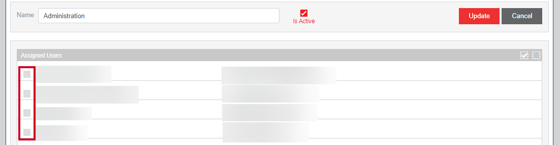 assigned users checkboxes