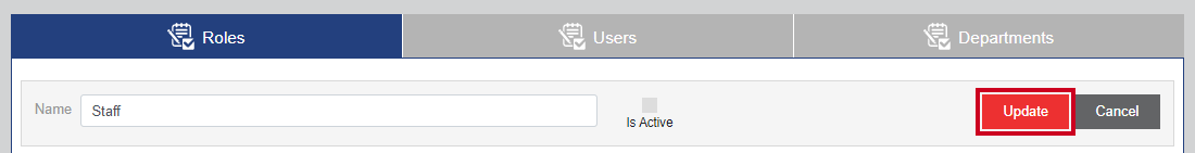 update button