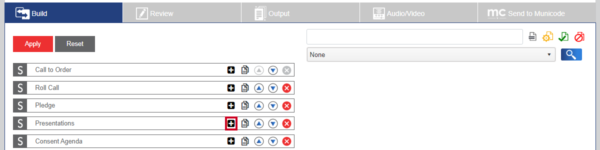 add new item icon