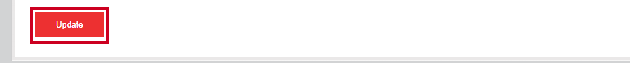 A red, rectangular update button at the bottom of the Meeting Settings page.