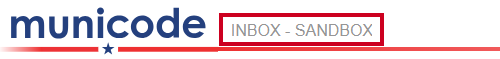 An example Agenda and Meeting Management Essential header with Inbox and a municipality name.