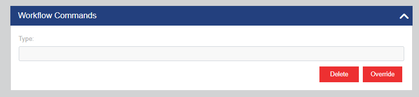 An example Workflow Commands section.