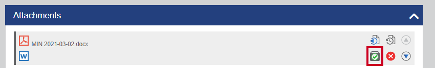 The Included in All Packets visibility status icon.